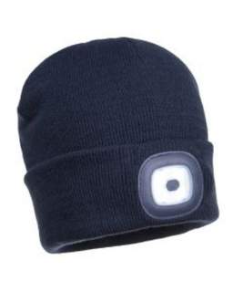 Beanie Hat Navy With Led Light