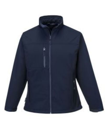 CHARLOTTE LADIES SOFT SHELL NAVY SIZE M