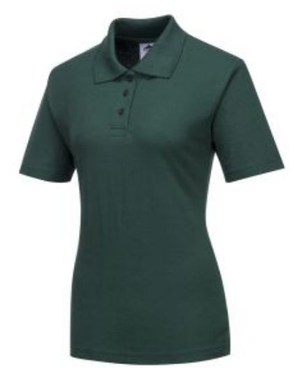 LADIES NAPLES POLO SHIRT BOTTLE GREEN SIZE S