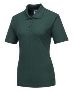 LADIES NAPLES POLO SHIRT BOTTLE GREEN SIZE S