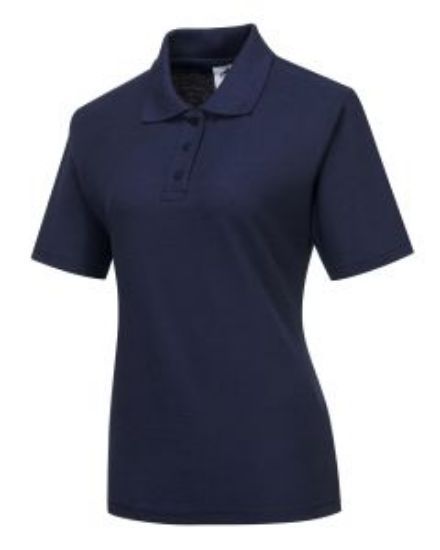 Ladies Naples Polo Shirt Navy Size S