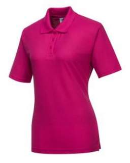LADIES NAPLES POLO SHIRT PINK SIZE 2XL