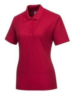 LADIES NAPLES POLO SHIRT RED SIZE XL