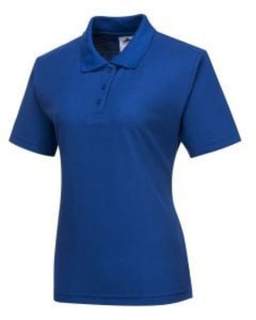 LADIES NAPLES POLO SHIRT ROYAL SIZE S