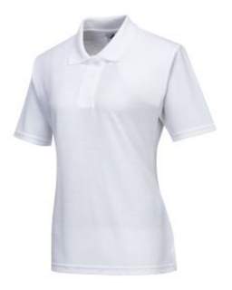 LADIES NAPLES POLO SHIRT WHITE SIZE S