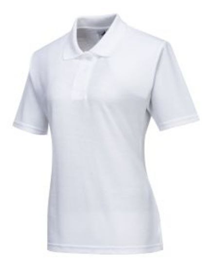 LADIES NAPLES POLO SHIRT WHITE SIZE XS