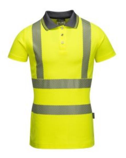 LADIES PRO POLO SHIRT YELLOW SIZE S
