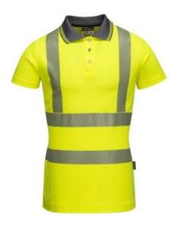 LADIES PRO POLO SHIRT YELLOW SIZE XS