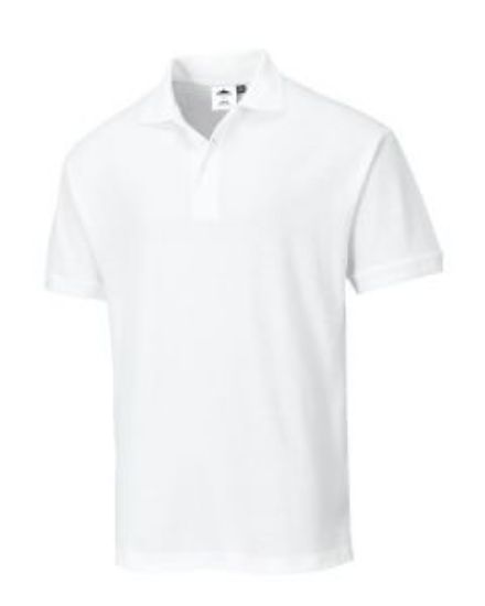 NAPLES POLO SHIRT WHITE MENS M
