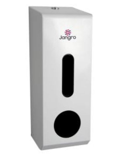 Jangro 3-Toilet Roll Dispenser White Metal