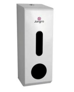 Jangro 3-Toilet Roll Dispenser White Metal