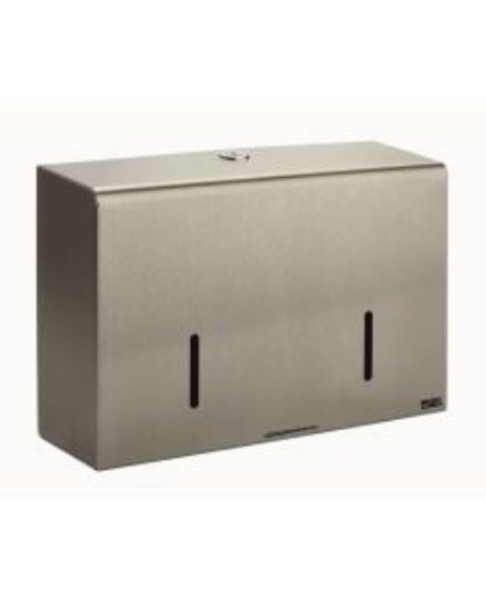 Micro Mini 6" Twin Toilet Roll Dispenser Stainless Steel