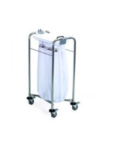 Laundry Cart 1 Bag With White Lid Size W38cm X H 93cm X D49cm