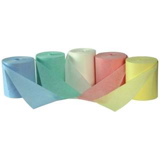 Jangro Lightweight Cloth Roll Green 350 Sheet Rolls (2)