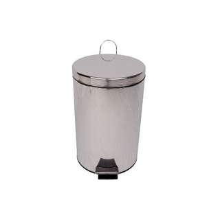 Steel Pedal Bin 12 Ltr Silver