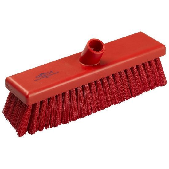 Flat Sweeping Broom Medium 300mm Red