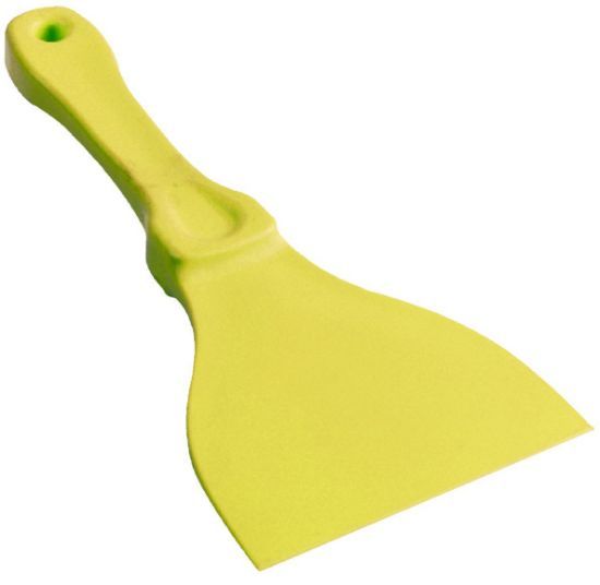 Hygiene Hand Scraper Plastic Blade Yellow