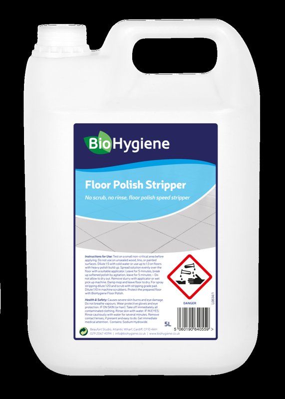 Bio Hygiene Floor Polish Stripper 5ltr (Single)