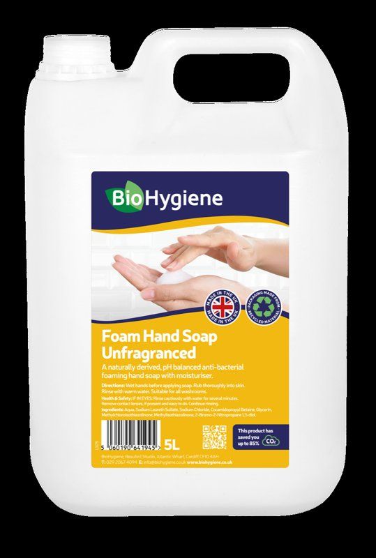 BIO HYGIENE FOAM SOAP UNFRAGRANCED 5LTR (2)