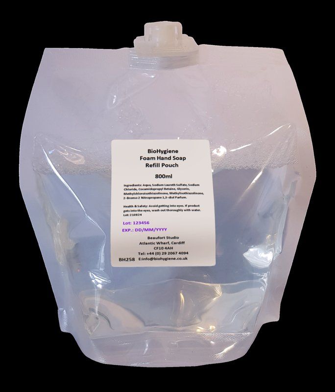 BIO HYGIENE FOAM SOAP FRAGRANCED POUCH REFILLL 800ML (5)