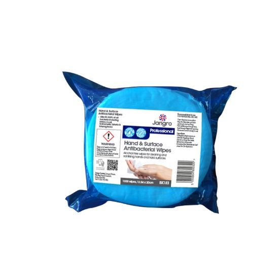 Jangro Hand And Surface Anti-Bacterial Wipes (1000) *s