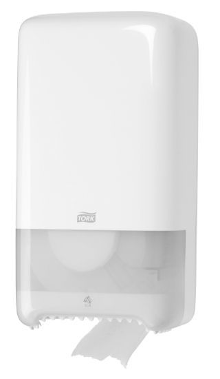 Tork Mid-Size Toilet Roll Dispenser White Plastic