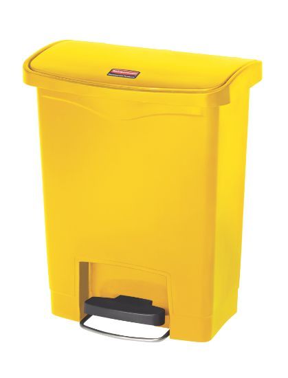 Rubbermaid Slim Step On Resin Front Pedal 30l - Yellow