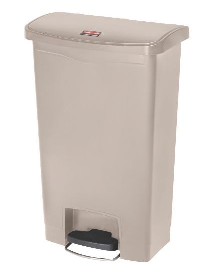 Rubbermaid Slim Step On Resin Front Pedal 50l - Beige