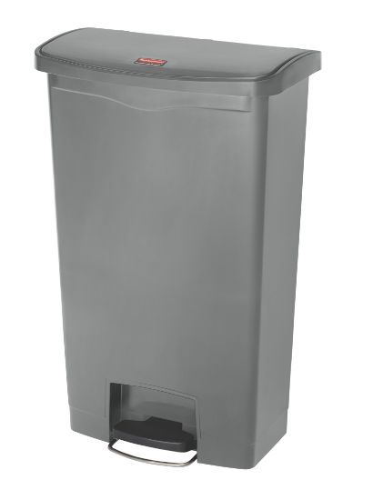 Rubbermaid Slim Step On Resin Front Pedal 68l - Grey