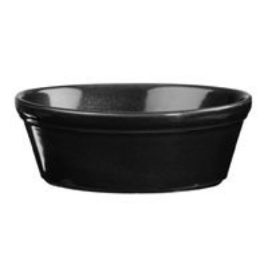Churchill Glaze Oval Pie Dish 15.2x11.3cm Black (Case Of 12)