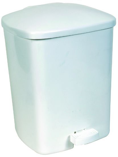 Jangro Pedal Bin White 15ltr