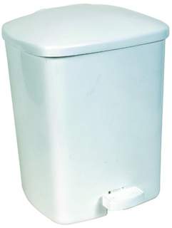 Jangro Pedal Bin White 15ltr