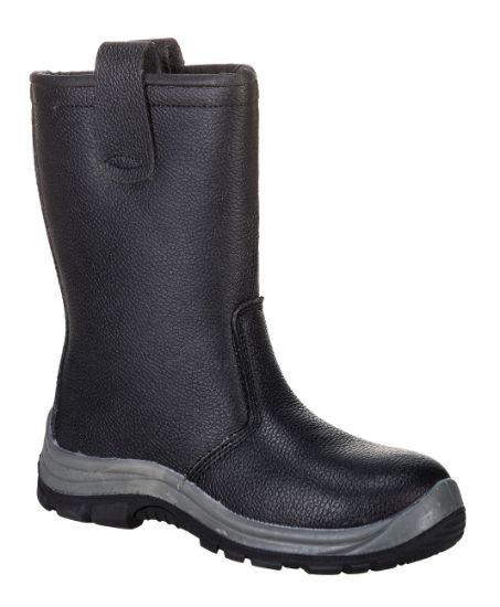 Steelite Rigger Boot Fur Lined Black Size 8