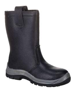 Steelite Rigger Boot Fur Lined Black Size 8