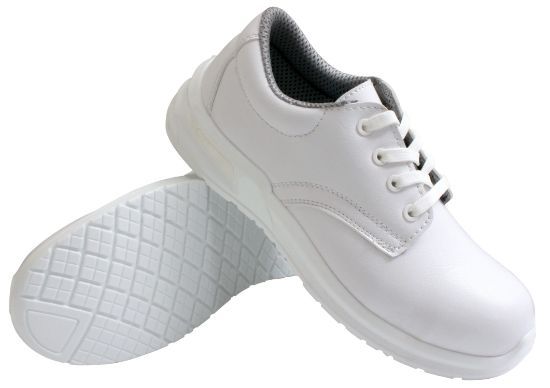 Steelite Lace Up Safety Shoes S2 - White Size 6