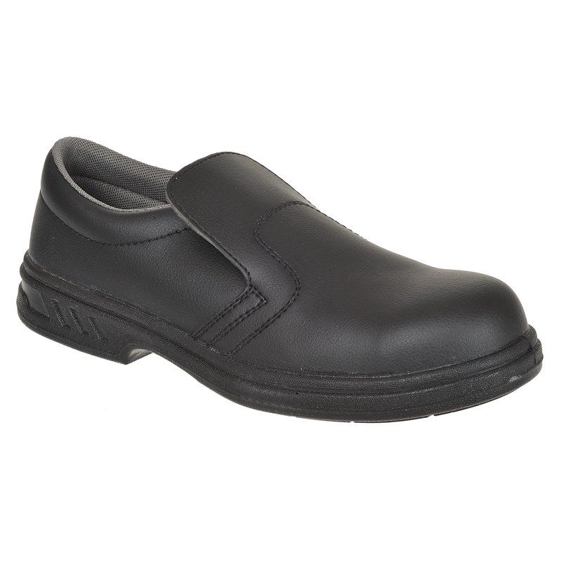 STEELITE SLIP ON SAFETY SHOE - BLACK SIZE 12