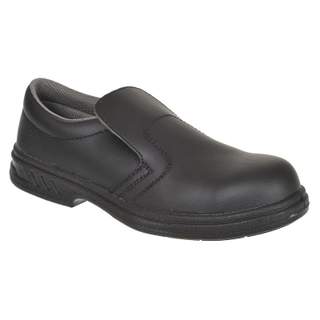 STEELITE SLIP ON SAFETY SHOE - BLACK SIZE 13
