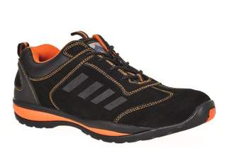 Steelite Lusum Safety Trainer S1p Black/Orange Size 4