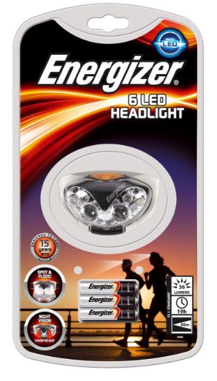 6 Led Headlight (Requires 3 X Aaa Batteries)