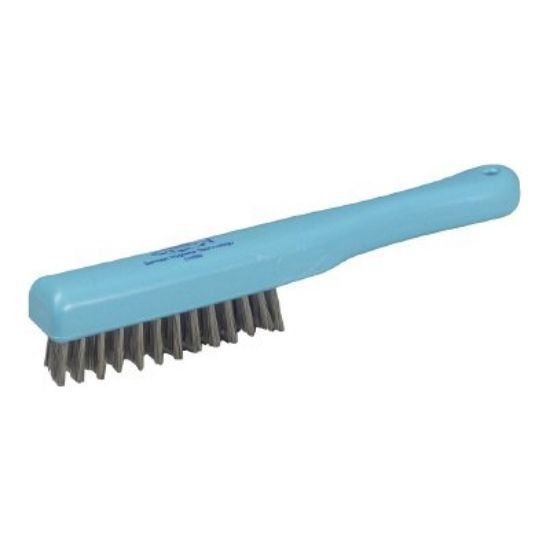 Stainless Steel Wire Hand Brush Medium 279mm Blue