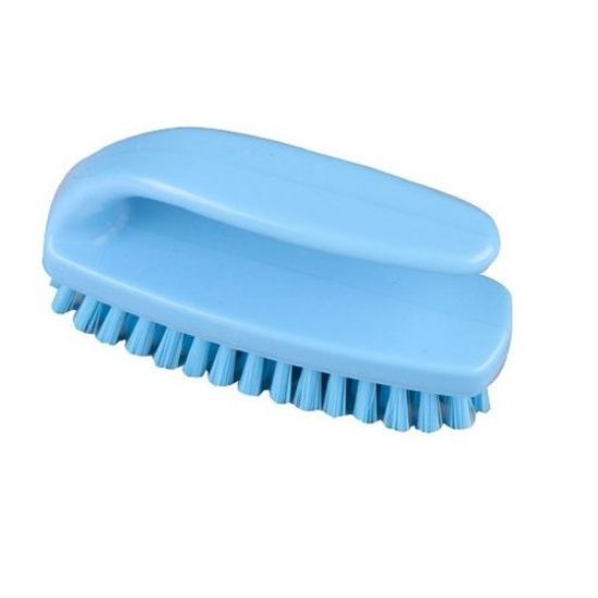 Hygiene Grippy Nail Brush Stiff 110mm Blue