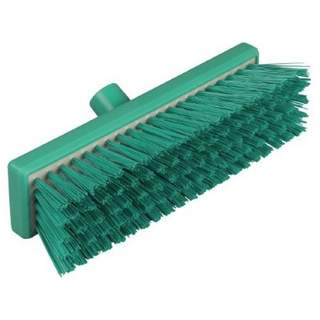 Hygiene Flat Sweeping Broom Stiff 300mm Green