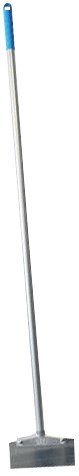 HYGIENE LONG HANDLED 1300MM FLOOR SCRAPER WITH STAINLESS STEEL BLADE BLUE