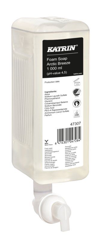 Katrin Foamwash Soap 1000ml Arctic Breeze 1 Litre *s