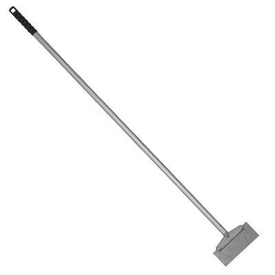 HYGIENE LONG HANDLED 1300MM FLOOR SCRAPER WITH ST STEEL BLADE BLACK