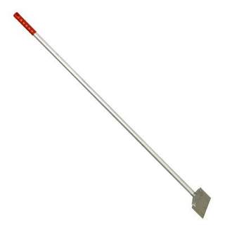 HYGIENE LONG HANDLED 1300MM FLOOR SCRAPER WITH STAINLESS STEEL BLADE RED