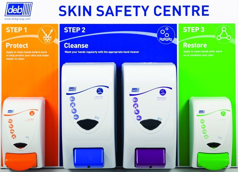 DEB 3 STEP SKIN PROTECTION CENTRE PRE-ASSEMBLED LARGE SIZE