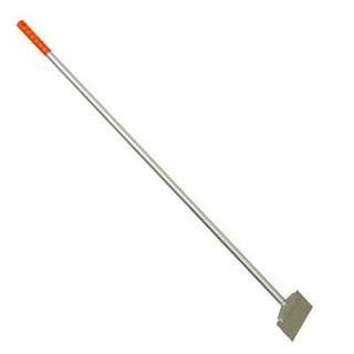 HYGIENE LONG HANDLED 1300MM FLOOR SCRAPER WITH ST STEEL BLADE ORANGE