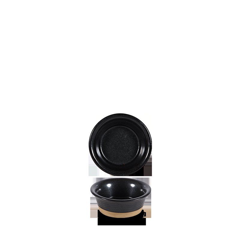 IGNEOUS BLACK RAMEKIN 9CM 3.5" 3.3OZ 9.5CL (6)