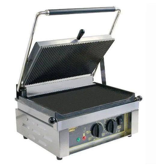 Roller Grill Single Contact Grill Ribbed/Flat Panini L *p